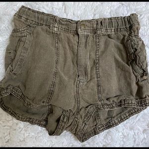 Free People Camo Colored Shorts
